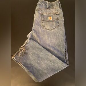 👖 Carhartt Relaxed Fit Jeans 36x30 – Distressed / Workwear 👖